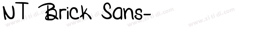 NT Brick Sans字体转换